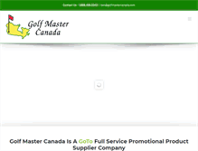 Tablet Screenshot of golfmastercanada.com